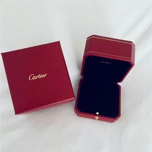 AUTHENTIC NEW 2 PIECE CARTIER ORIGINAL❤️EMPTY RING CASE